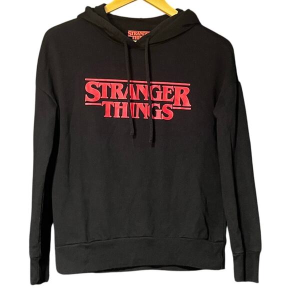 STRANGER THINGS Netflix Men’s Pullover Hoodie, Red & Black. Size XS - Picture 1 of 5
